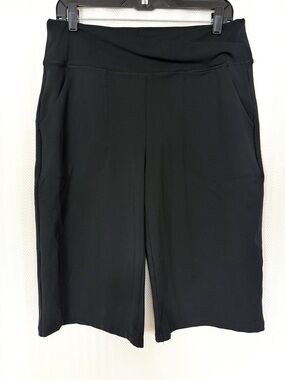 G4Free Women’s Black Stretch 14” Inseam Longline Shorts Size XL (16/18)